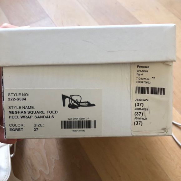 JONATHAN SIMKHAI MEGHAN SQUARE TOED HEEL WRAP SANDALS - Picture 10 of 11